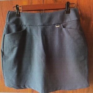 Women's Black Skort with Pockets Casual Short